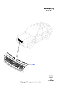 05C Kühlergrill/Stoßfänger vorn L320 RANGE ROVER SPORT 2010 - 2013 (L320)