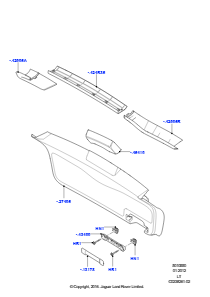 50B Hecktür-/Heckklappenverkleidungen L320 RANGE ROVER SPORT 2010 - 2013 (L320)