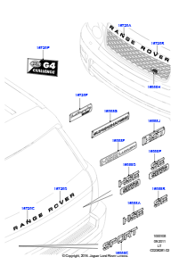 05B Schriftzüge L320 RANGE ROVER SPORT 2010 - 2013 (L320)