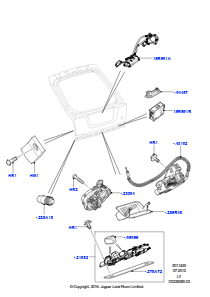 20B Betät.-mech. - Schloss - KD/Heckkl. L320 RANGE ROVER SPORT 2010 - 2013 (L320)