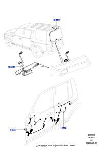 15D Kabelstrang - Karosserie u. Heck L319 DISCOVERY 4 2010 - 2016 (L319)