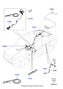 15J Kabelstrang - Karosserie u. Heck L320 RANGE ROVER SPORT 2010 - 2013 (L320)