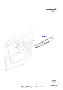 15B Einbau - Verkleidung - Tür vorn L320 RANGE ROVER SPORT 2010 - 2013 (L320),Autobiography-Emblem