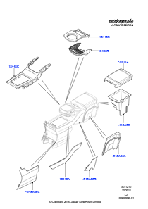 10F Bodenkonsole L322 RANGE ROVER 2010 - 2012 (L322),Autobiographie Ultimate Edition