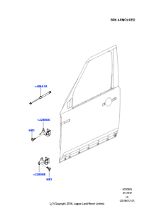 05C Türen v., Scharniere u. Dicht. L319 DISCOVERY 4 2010 - 2016 (L319),Mit B6-Panzerung