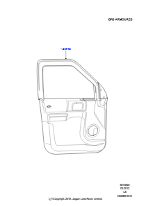 40B Verkleidungen - Tür vorn L319 DISCOVERY 4 2010 - 2016 (L319),Mit B6-Panzerung