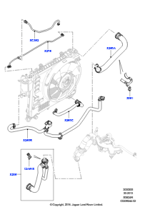 05D Leitungen u. Schläuche - Kühlsystem L405 RANGE ROVER 2013 - 2022,5.0L OHC SGDI SGM V8 Benzin - AJ133