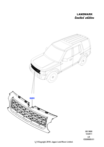 05B Kühlergrill/Stoßfänger vorn L319 DISCOVERY 4 2010 - 2016 (L319),Landmark Limited Edition