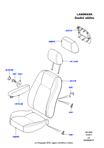 05B Bezüge - Vordersitz L319 DISCOVERY 4 2010 - 2016 (L319),Landmark Limited Edition
