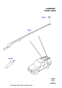 05B Dachgepäckträger-Systeme L319 DISCOVERY 4 2010 - 2016 (L319),Landmark Limited Edition