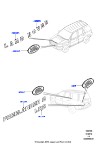 05A Schriftzüge L359 FREELANDER 2 2006 - 2014 (L359)