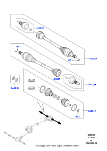 05C Gelenkwelle - Hinterachsantrieb L405 RANGE ROVER 2013 - 2022