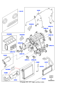10A Heiz./Klimaanlage, interne Bauteile L405 RANGE ROVER 2013 - 2022