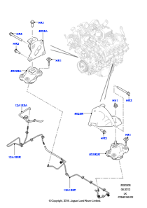05D Motoraufhängung L405 RANGE ROVER 2013 - 2022,4,4-Liter-DOHC-DITC-V8-Diesel
