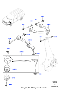20A Lenker - Vorderradaufhängung L405 RANGE ROVER 2013 - 2022