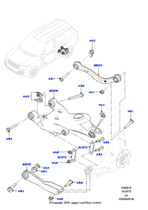 15A Lenker - Hinterradaufhängung L405 RANGE ROVER 2013 - 2022