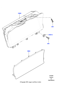 05 Kombiinstrument L405 RANGE ROVER 2013 - 2022