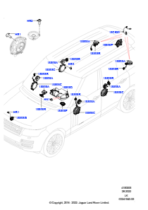 05B Lautsprecher L405 RANGE ROVER 2013 - 2022,Premium Audio 1280 W