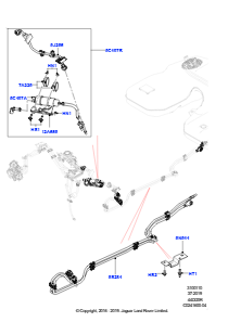 10D Kraftstoffleitungen L494 RANGE ROVER SPORT 2014 - 2022 (L494),4,4-Liter-DOHC-DITC-V8-Diesel