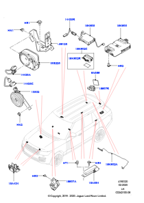 20 Alarmanlage L405 RANGE ROVER 2013 - 2022