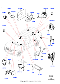 05A Module u. Sensoren - Fahrzeug L405 RANGE ROVER 2013 - 2022