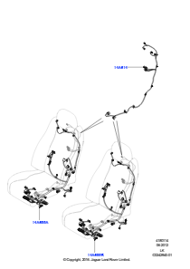 14AA Kabelstrang - Sitz L405 RANGE ROVER 2013 - 2022