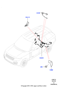 12AA Elektr. Verkabelung - Fahrgestell L405 RANGE ROVER 2013 - 2022