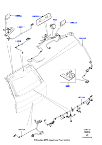 15CA Kabelstrang - Karosserie u. Heck L405 RANGE ROVER 2013 - 2022