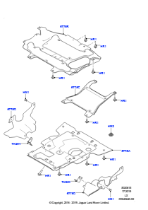 15A Spritz- und Hitzeschutzschilde L494 RANGE ROVER SPORT 2014 - 2022 (L494)