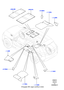 10A Gummilager hinten L494 RANGE ROVER SPORT 2014 - 2022 (L494)