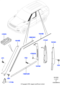 05C Türen v., Scharniere u. Dicht. L494 RANGE ROVER SPORT 2014 - 2022 (L494)