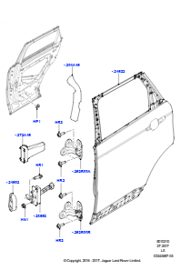 10A Türen h., Scharniere u. Dicht. L494 RANGE ROVER SPORT 2014 - 2022 (L494)
