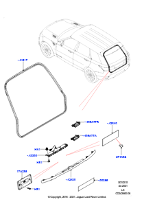 15B Tür - Gepäckraum L494 RANGE ROVER SPORT 2014 - 2022 (L494)