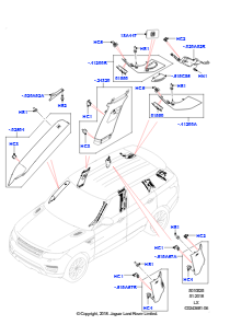 25A Seitenverkleidung L494 RANGE ROVER SPORT 2014 - 2022 (L494)