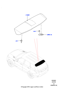 15A Spoiler und zugehörige Teile L494 RANGE ROVER SPORT 2014 - 2022 (L494),Version - Core