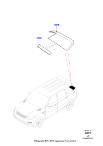 15C Tür - Gepäckraum L494 RANGE ROVER SPORT 2014 - 2022 (L494)