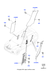 25B Seitenverkleidung L494 RANGE ROVER SPORT 2014 - 2022 (L494)