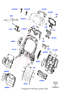 10A Rückenlehne - Vordersitz L494 RANGE ROVER SPORT 2014 - 2022 (L494),Ohne Auspuffton