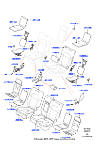 35A Rücksitzpolst./Verkleidungen&Heiz. L494 RANGE ROVER SPORT 2014 - 2022 (L494),Version - Core