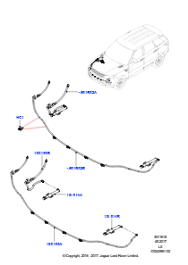 15 Scheinwerferwaschanlage L494 RANGE ROVER SPORT 2014 - 2022 (L494),MIT SCHEINWERFER-DRUCKWÄSCHE