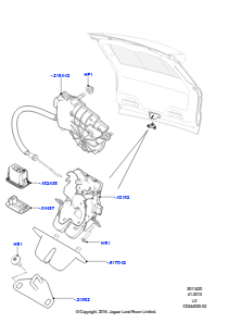 20 Betät.-mech. - Schloss - KD/Heckkl. L494 RANGE ROVER SPORT 2014 - 2022 (L494)