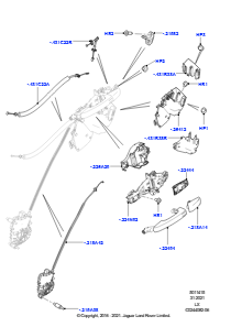 15A Betätigung - Türschloss hinten L494 RANGE ROVER SPORT 2014 - 2022 (L494)