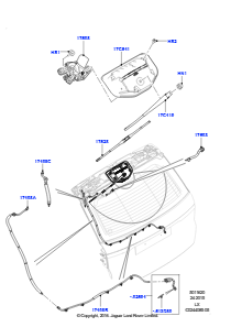 20A Heckscheibenwisch-/-waschanlage L494 RANGE ROVER SPORT 2014 - 2022 (L494)