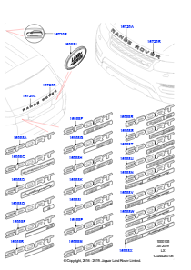 05A Schriftzüge L494 RANGE ROVER SPORT 2014 - 2022 (L494)