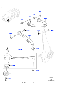 20 Lenker - Vorderradaufhängung L494 RANGE ROVER SPORT 2014 - 2022 (L494)