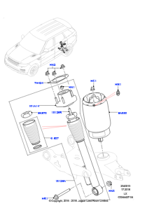 10A Hinterfedern/Stoßdämpfer L494 RANGE ROVER SPORT 2014 - 2022 (L494),Version - Core