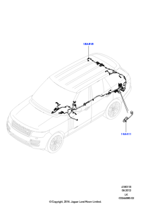 15EA Kabelstrang - Karosserie u. Heck L405 RANGE ROVER 2013 - 2022