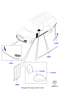 10A KAROSSERIE-STYLINGELEMENTE - AUSSEN L405 RANGE ROVER 2013 - 2022