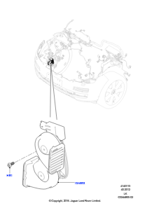 10F Batteriekabel u. Horn L405 RANGE ROVER 2013 - 2022