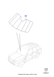 45 Sonnenblenden L320 RANGE ROVER SPORT 2010 - 2013 (L320)